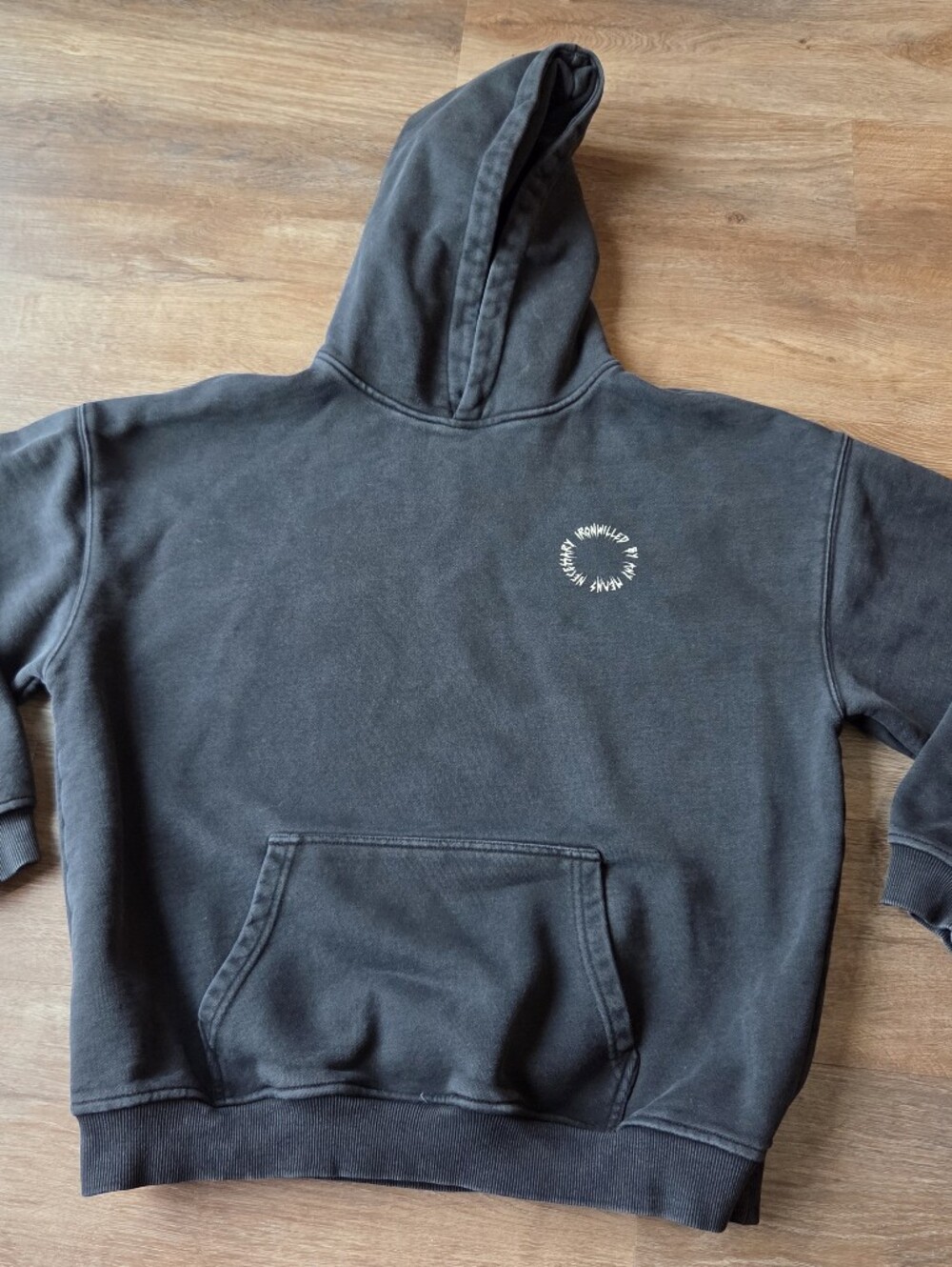 Any Means Necessary Men's Hoodie, "Ironwilled by Any Means Necessary"  size L